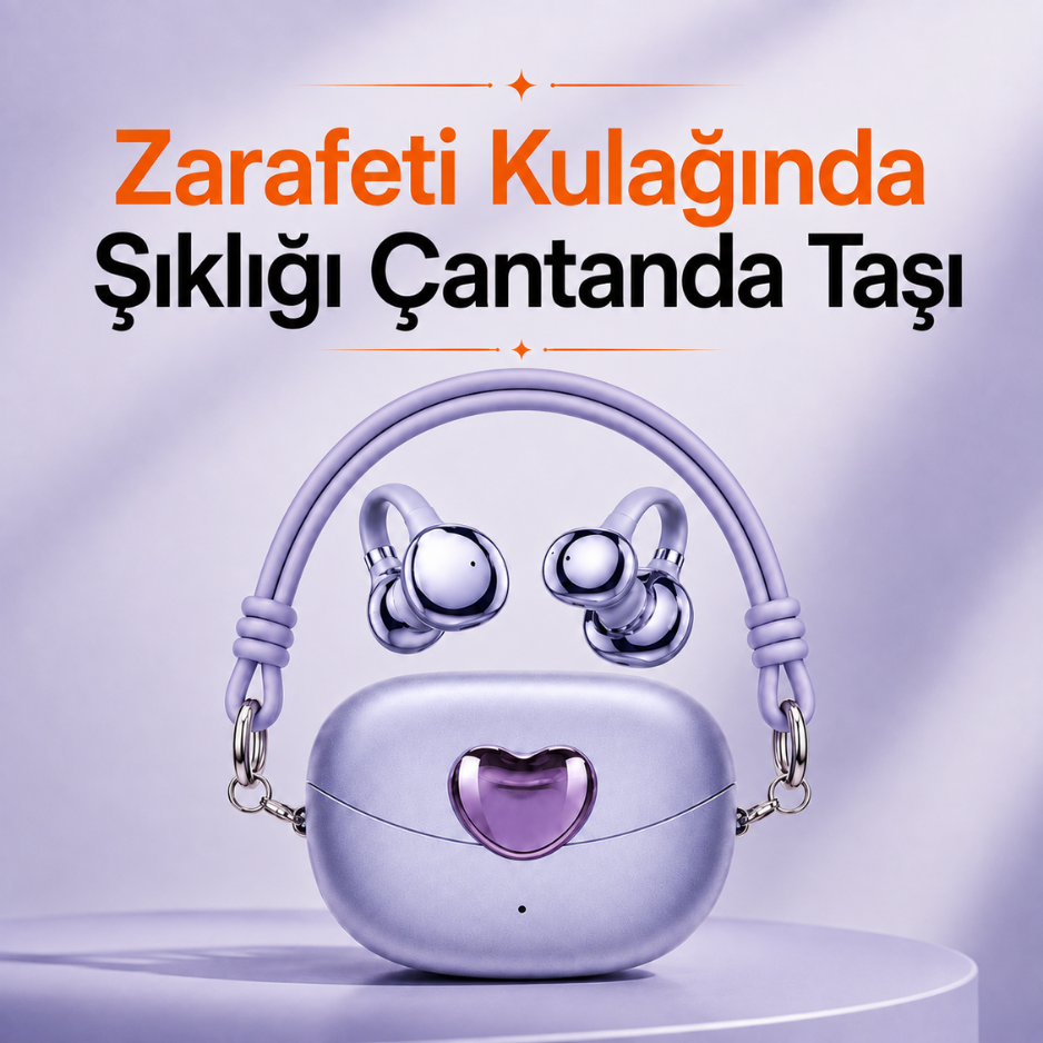Kulak Kancalı Kablosuz Kulaklık ve Şarj Kutusu