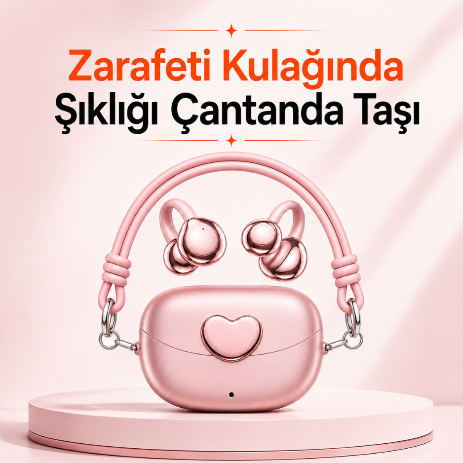 Kulak Kancalı Kablosuz Kulaklık ve Şarj Kutusu