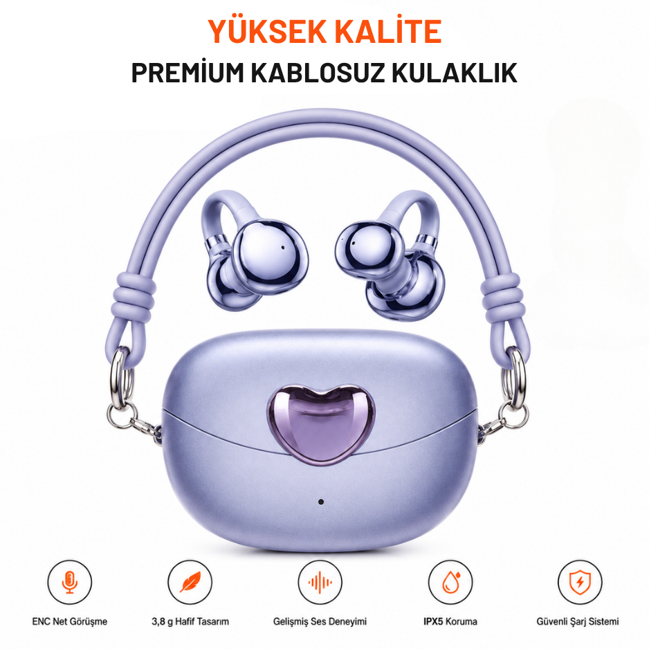 Kulak Kancalı Kablosuz Kulaklık ve Şarj Kutusu