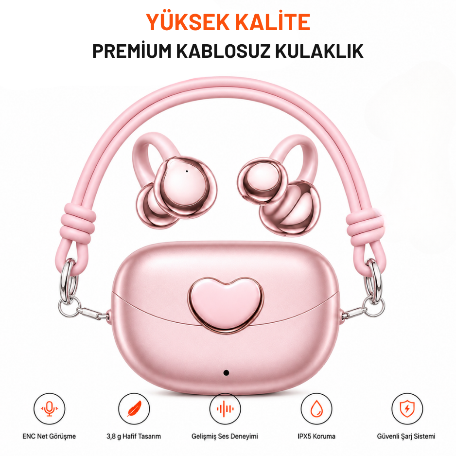 Kulak Kancalı Kablosuz Kulaklık ve Şarj Kutusu